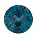 Topás London Blue okrúhly 7 mm, AA, Double-sided Checkerboard cut