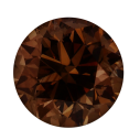 Fancy color diamant okrúhly briliant, fancy vivid Chocolate  2 mm 0,04ct