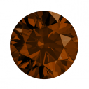 Fancy color diamant okrúhly briliant, fancy deep Amber 1,6 mm 0,02ct
