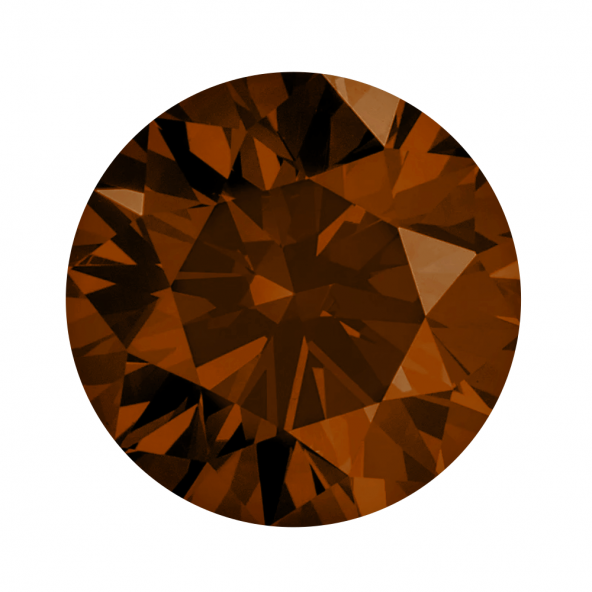 Fancy color diamant okrúhly briliant, fancy deep Amber 3,3 mm 0,14ct  BIRDO8OR-3,3