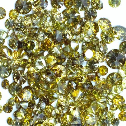 Fancy color diamant okrúhly briliant, fancy deep Olive 1,9 mm 0,03ct  BIRDG8GR-1,9 2
