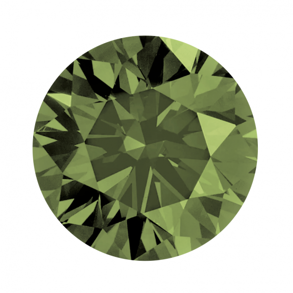 Fancy color diamant okrúhly briliant, fancy deep Olive 3 mm 0,11ct  BIRDG8GR-3