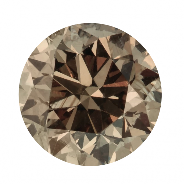 Fancy color diamant okrúhly briliant, very light Champagne 1,25 mm 0,01ct  BIRDT2BR-1,25