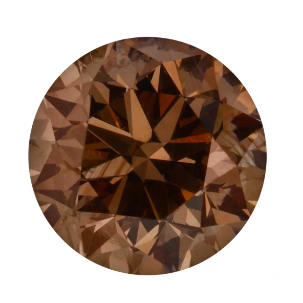 Fancy color diamant okrúhly briliant, fancy intense Champagne 1,25 mm 0,01ct  BIRDT6BR-1,25