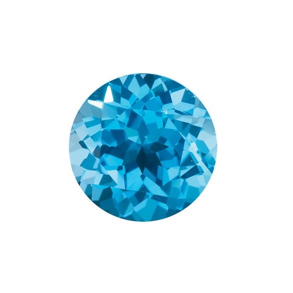 Topás Swiss Blue okrúhly 1 mm 0,005ct Fazetovaný TPRFAASB-1