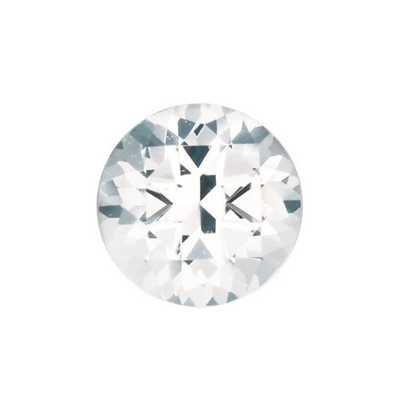 Topás biely okrúhly 5,5 mm 0,84ct Fazetovaný SW TPRIFC-5,5