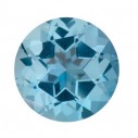 Topás Ice Blue passion okrúhly 2 mm, Fine, Fazetovaný SW