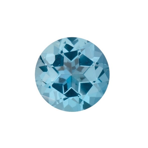 Topás Ice Blue passion okrúhly 5 mm 0,62ct Fazetovaný SW TPRIFIB-5