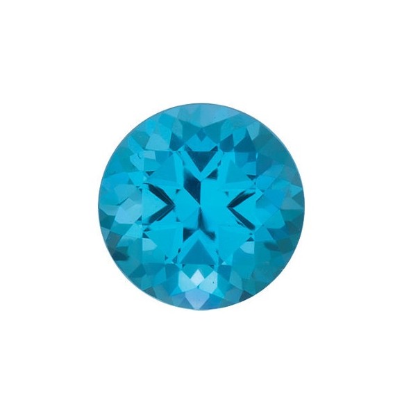 Topás Paraiba passion okrúhly 1 mm 0,005ct Fazetovaný SW TPRIFPB-1
