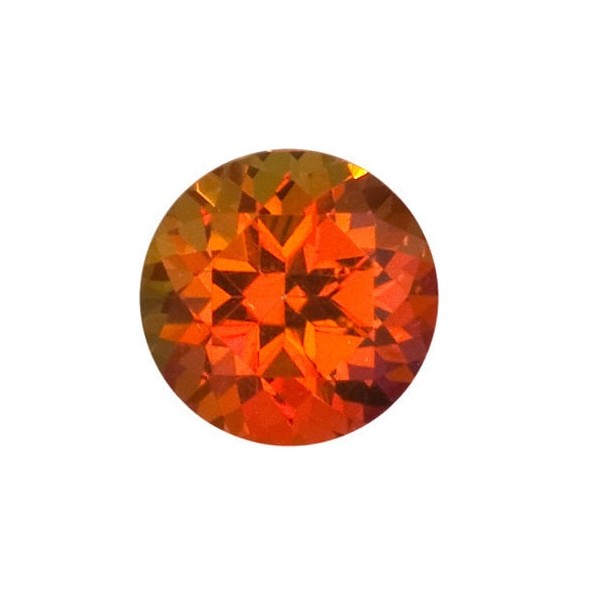 Topás Poppy passion okrúhly 2 mm 0,033ct Fazetovaný SW TPRIFPO-2