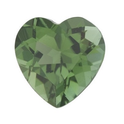 Turmalín Zelený srdce 4 x 4 mm 0,26ct Fazetovaný TUHFAAGR-4