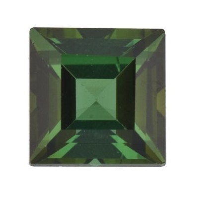 Turmalín Zelený štvorec 3 x 3 mm 0,16ct Step-cut TUPSAAGR-3