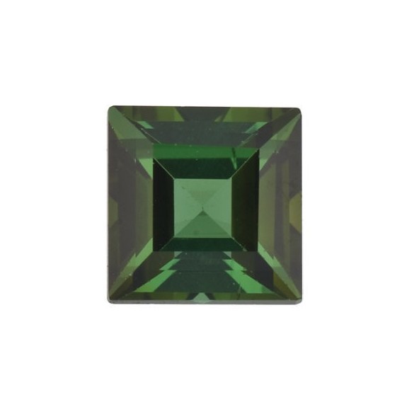 Turmalín Zelený štvorec 3 x 3 mm 0,16ct Step-cut TUPSAAGR-3