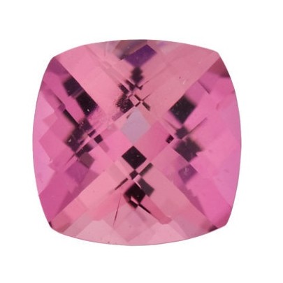 Turmalín ružový antický štvorec 5 x 5 mm 0,533ct Checkerboard cut TUVCAARO-5