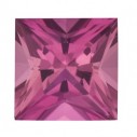 Turmalín ružový štvorec 2 x 2 mm, AA, Princess cut