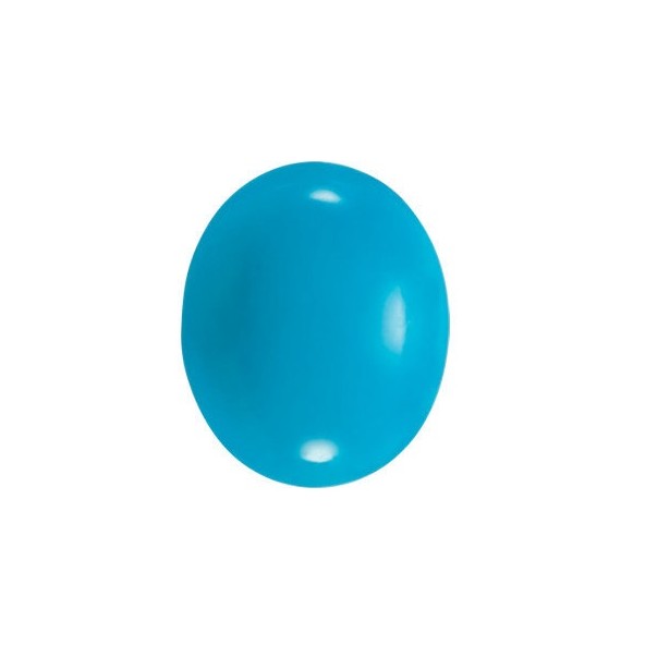 Tyrkys bluebird ovál 8 x 6 mm 1,17ct Kabošon TYOKSTB-8 Tyrkys bluebird ovál 8 x 6 mm 1,17ct Kabošon TYOKSTB-8