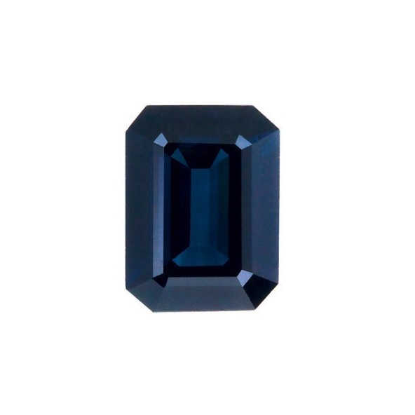 Zafír modrý emerald 8 x 6 mm 1,9ct Fazetovaný ZFEFBSP-8