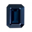 Zafír modrý emerald 8 x 6 mm, B, Fazetovaný