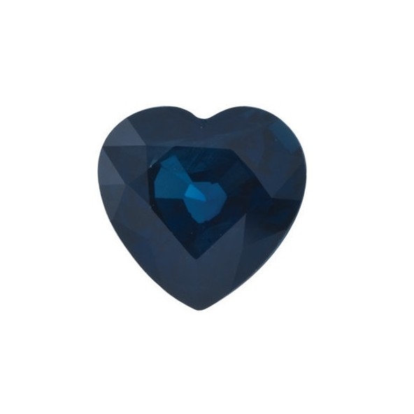 Zafír modrý srdce 7 x 7 mm 1,6ct Fazetovaný ZFHFASP-7