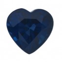 Zafír modrý srdce 3,5 x 3,5 mm, AA, Fazetovaný