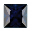 Zafír modrý štvorec 3 x 3 mm, B, Princess cut