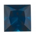 Zafír modrý štvorec 3 x 3 mm, A, Princess cut
