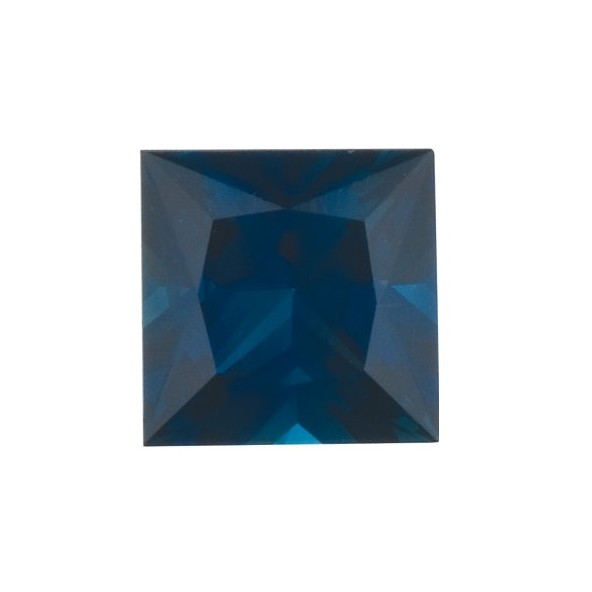 Zafír modrý štvorec 4 x 4 mm 0,46ct Princess cut ZFPPASP-4