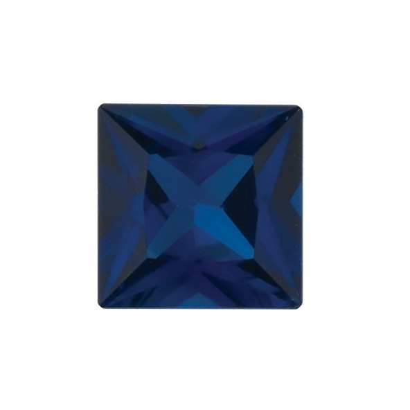 Zafír modrý štvorec 2 x 2 mm 0,06ct Princess cut ZFPPAASP-2
