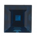 Zafír modrý štvorec 1,5 x 1,5 mm, A, Step-cut