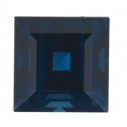 Zafír modrý štvorec 2 x 2 mm, A, Step-cut