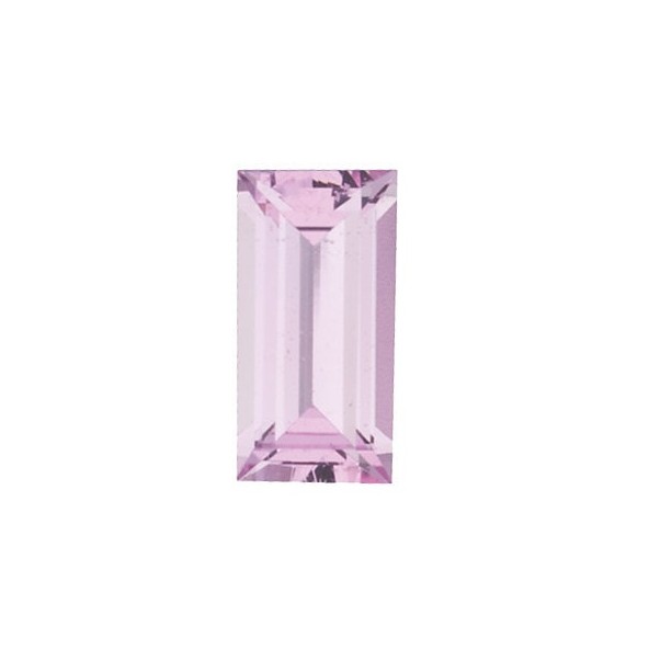 Zafír ružový rovná bageta 4 x 2 mm 0,18ct Fazetovaný ZFBFARO-4