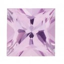 Zafír ružový štvorec 4 x 4 mm, A, Princess cut