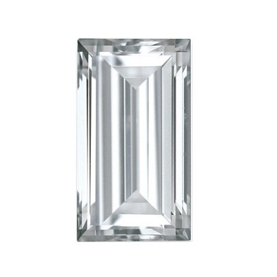 Zafír Biely rovná bageta 4 x 2 mm 0,18ct Fazetovaný ZFBFAAC-4