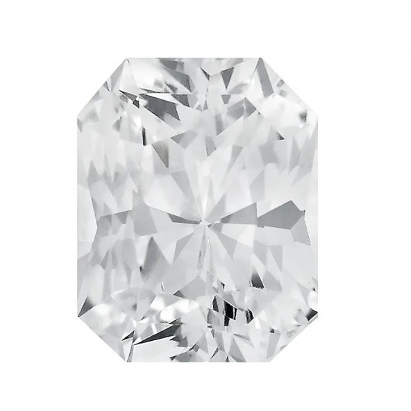 Zafír Biely emerald 7 x 5 mm 1,1ct Fazetovaný ZFEFAAC-7