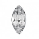 Zafír Biely markíz 4 x 2 mm, AA, Fazetovaný