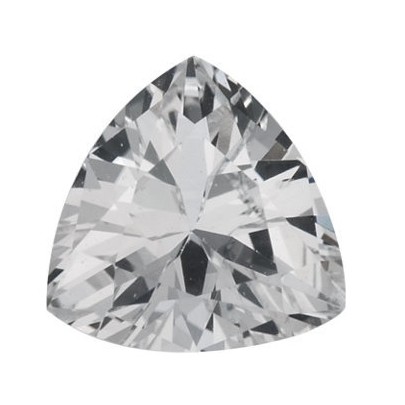 Zafír Biely trillion 5 x 5 mm 0,56ct Fazetovaný ZFTFAAC-5