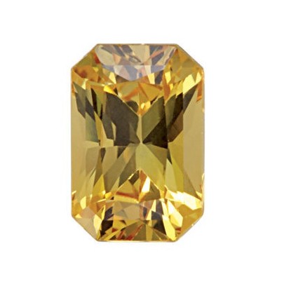 Zafír žltý emerald 6 x 4 mm 0,7ct Radiant-Cut ZFERAAYL-6