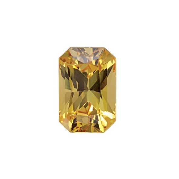 Zafír žltý emerald 6 x 4 mm 0,7ct Radiant-Cut ZFERAAYL-6