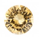Zafír žltý okrúhly 2 mm, A, Precision diamantový