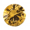Zafír žltý okrúhly 1,5 mm, AAA, Precision diamantový