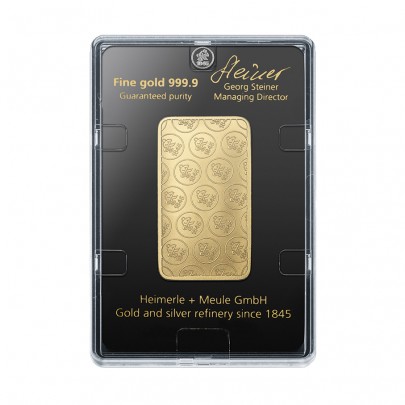 Investicna zlata tehla 50 g razena Heimerle+Meule 87892605 2