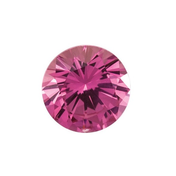 Zafír ružový okrúhly 2,5 mm 0,068ct Precision diamantový ZFRNAAARO-2,5