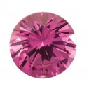 Zafír ružový okrúhly 2,5 mm, AAA, Precision diamantový