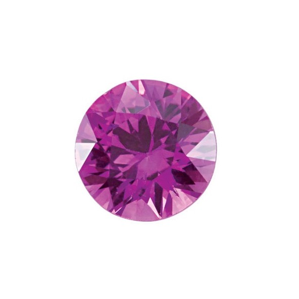 Zafír ružový okrúhly 5 mm 0,6ct Diamantový ZFRDAAARO-5