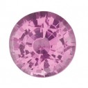 Zafír ružový okrúhly 3 mm, AA, Fazetovaný
