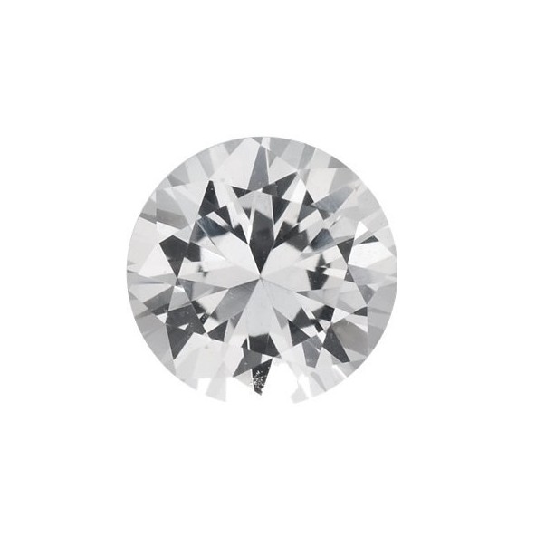 Zafír biely okrúhly 4,5 mm 0,4ct Fazetovaný ZFRFAAC-4,5