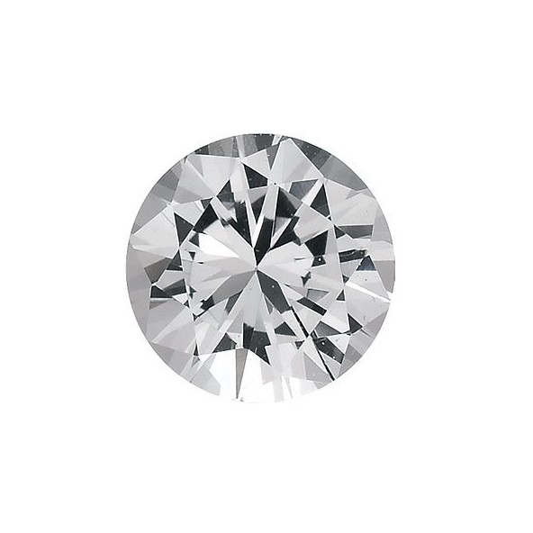 Zafír biely okrúhly 1,75 mm 0,025ct Diamantový ZFRDAAC-1,75