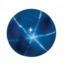 Zafír modrá hviezda okrúhly 4 mm, AA, Kabošon