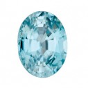 Zirkon blue ovál 9 x 7 mm, AA, Fazetovaný