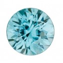 Zirkon blue okrúhly 4 mm, AA, Fazetovaný